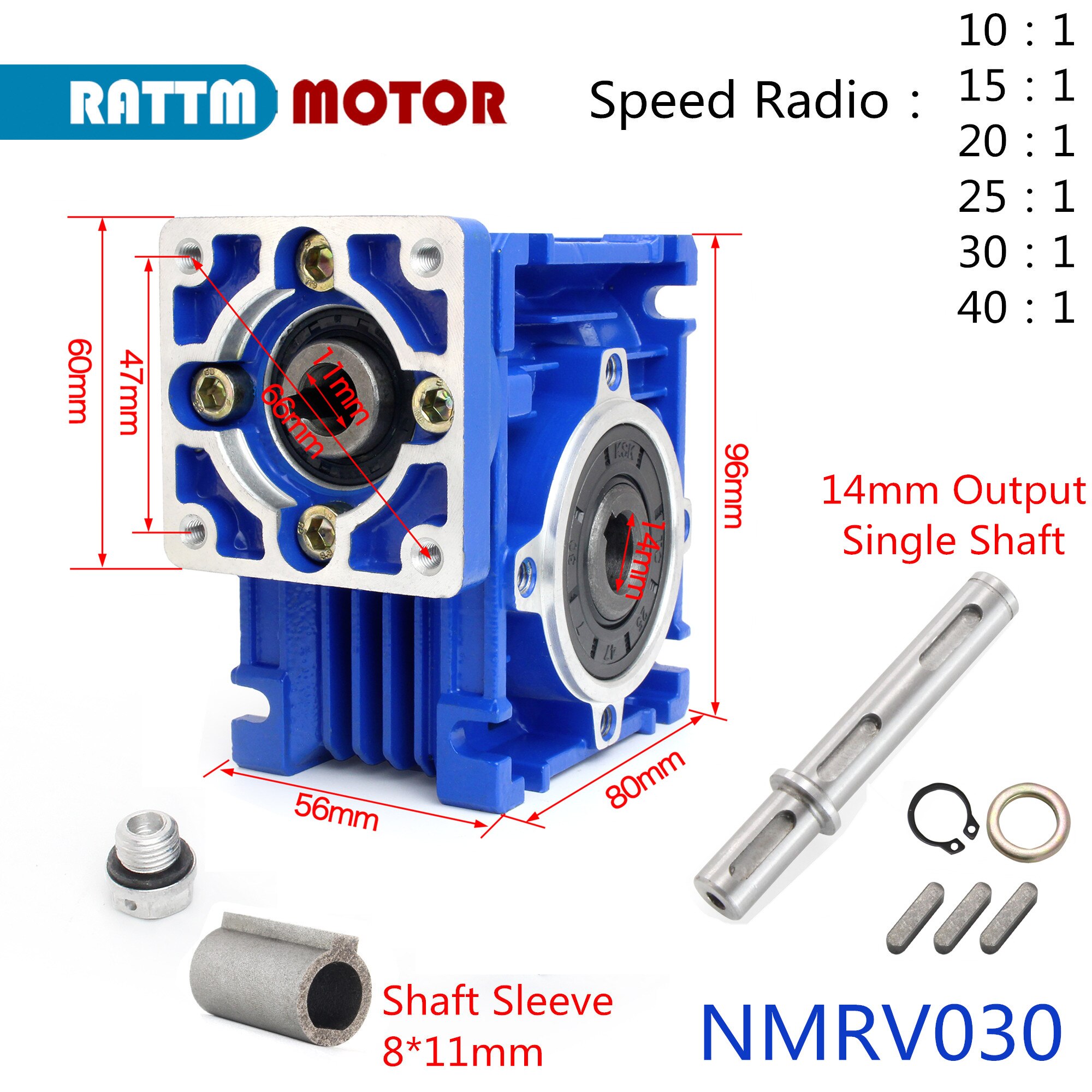 NMRV030 ڽ ӱ  , Nema 24  Ϳ, 5:1 100:1, 14mm   Ʈ, 8-11mm Ʈ 